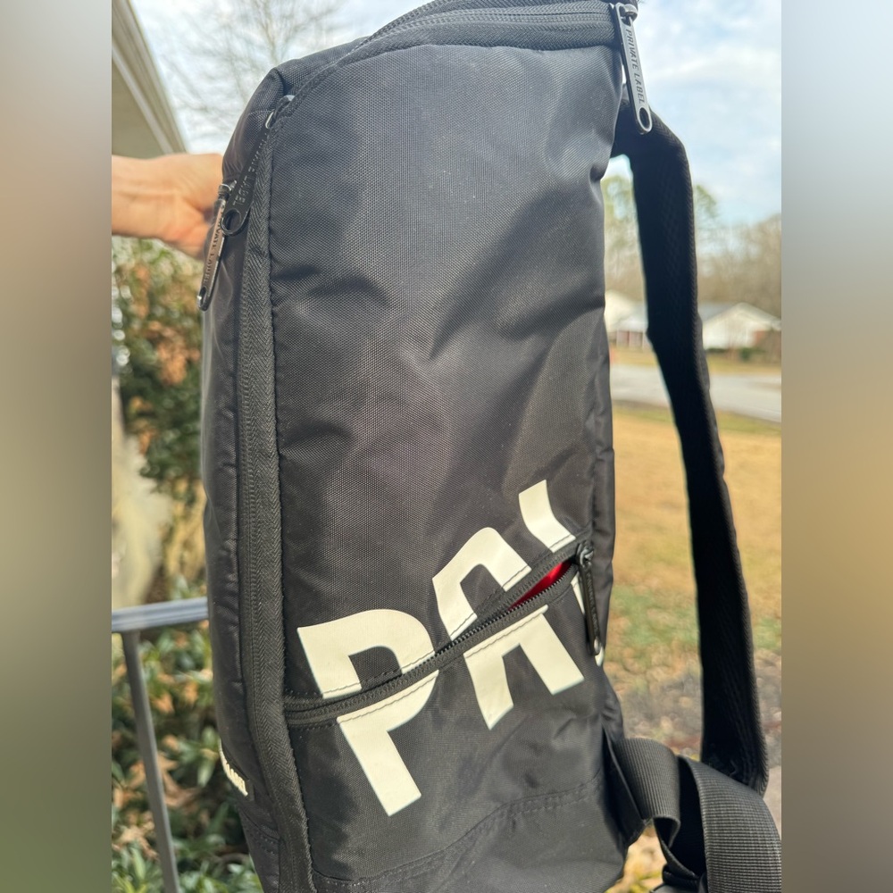 Private Label Black Red Backpack Shoe Bag